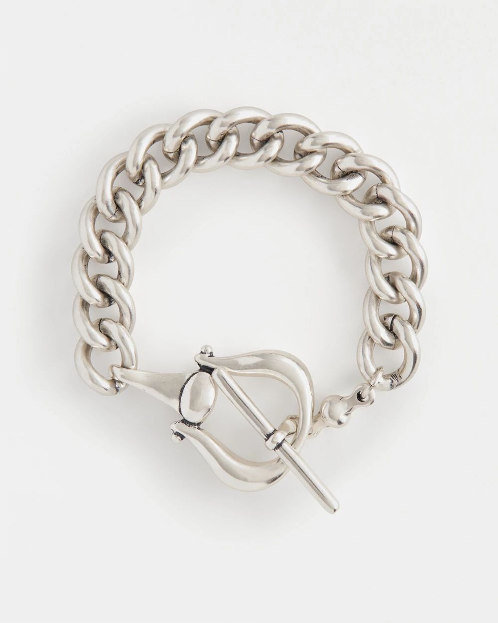 Silver Tone Horsebit Bracelet | Chico's